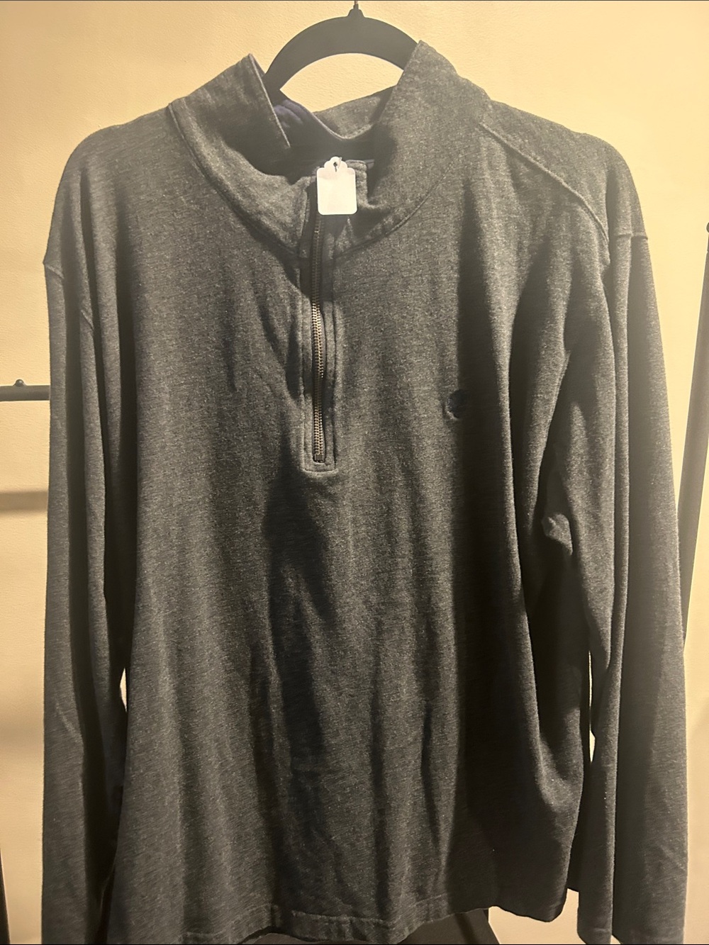 Men's Charcoal Quarter-Zip Sweater - Classic Comfort